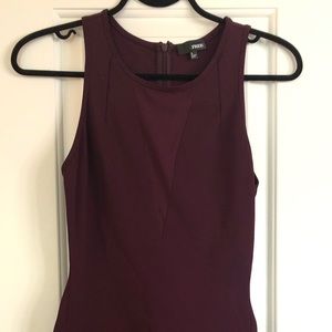 WILFRED FREE Mock Mesh V-Neck Cocktail Dress